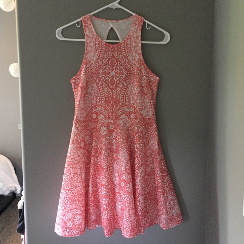 Aeropostale Lace Coral Sleeveless Dress